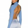 Camila Coelho Meriam Tie Back Sweater In Baby Blue