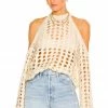 Camila Coelho Inez Open Cable Sweater In Ivory 1 Camila Coelho Inez Open Cable Sweater In Ivory -CAMILA COELHO Shop COEL WK68 V1
