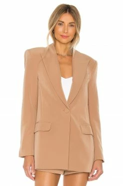 Camila Coelho Morena Blazer In Nude Toffee -CAMILA COELHO Shop COEL WO17 V2