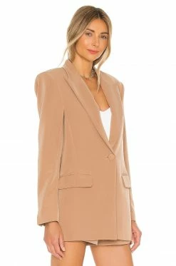 Camila Coelho Morena Blazer In Nude Toffee -CAMILA COELHO Shop COEL WO17 V3
