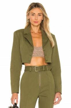 Camila Coelho Leticia Jacket In Olive Green -CAMILA COELHO Shop COEL WO20 V2