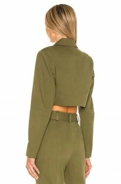 Camila Coelho Leticia Jacket In Olive Green -CAMILA COELHO Shop COEL WO20 V4