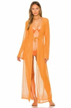 Camila Coelho Nikki Robe In Rustic Orange -CAMILA COELHO Shop COEL WO26 V2