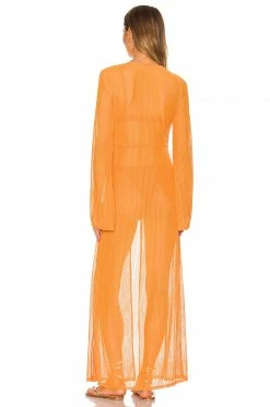 Camila Coelho Nikki Robe In Rustic Orange -CAMILA COELHO Shop COEL WO26 V4