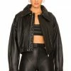 Camila Coelho Raven Leather Jacket In Black