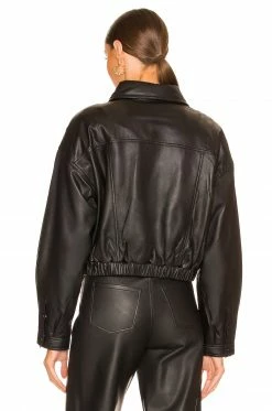 Camila Coelho Raven Leather Jacket In Black 10 Camila Coelho Raven Leather Jacket In Black -CAMILA COELHO Shop COEL WO34 V4