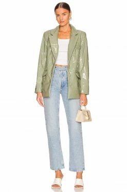 Camila Coelho Kaden Jacket In Sage -CAMILA COELHO Shop COEL WO35 V5