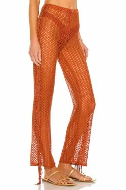 Camila Coelho Kira Pants In Rust -CAMILA COELHO Shop COEL WP43 V2