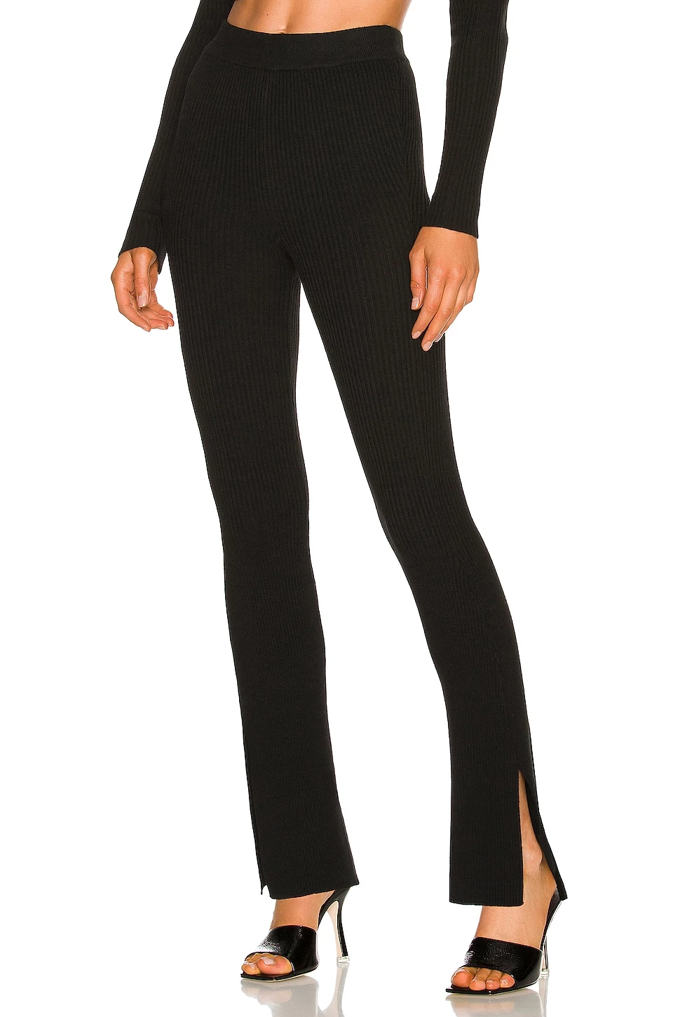 Camila Coelho Titus Knit Pant In Black 3 Camila Coelho Titus Knit Pant In Black