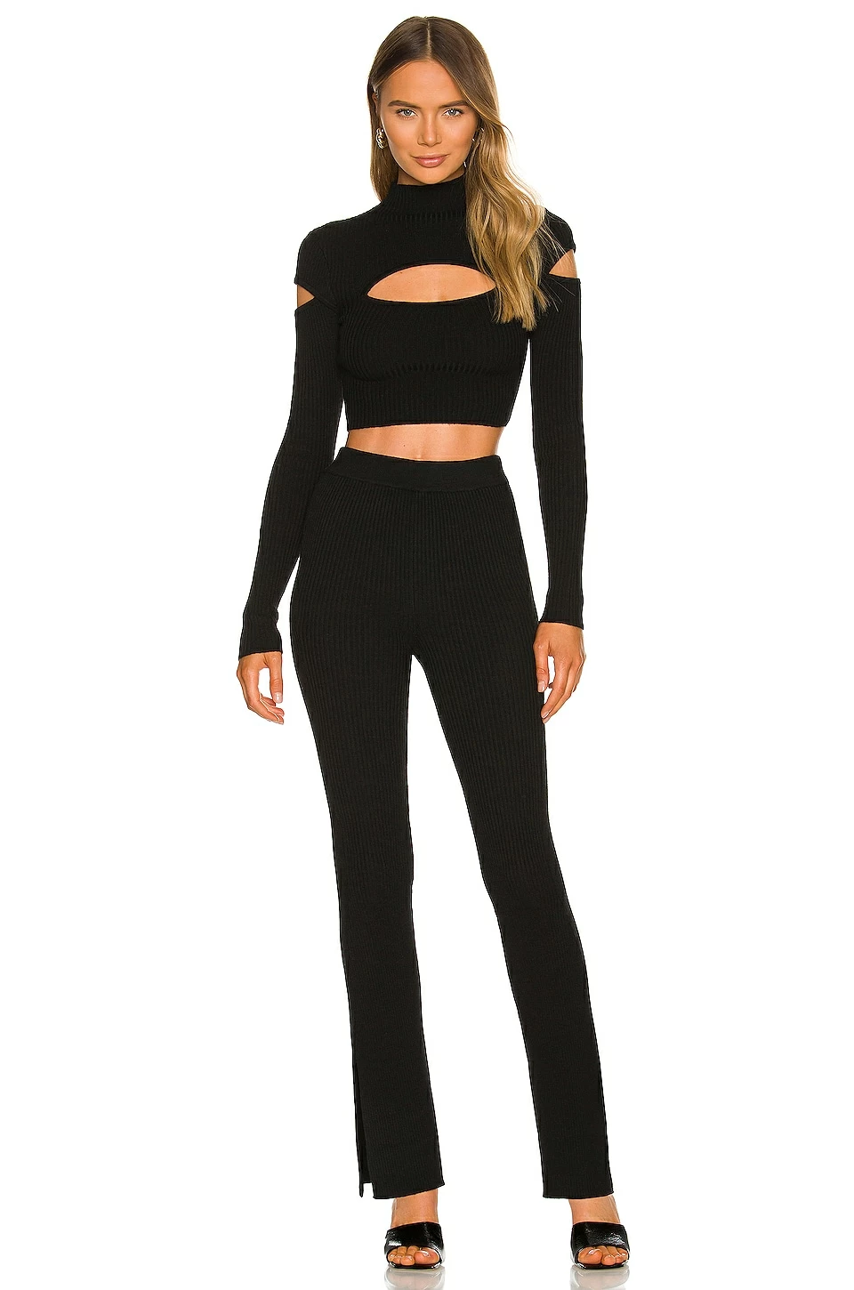 Camila Coelho Titus Knit Pant In Black 6 Camila Coelho Titus Knit Pant In Black - Image 4