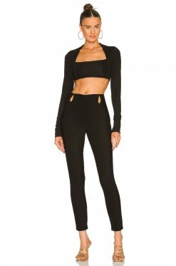 Camila Coelho Sena Pants In Black -CAMILA COELHO Shop COEL WP59 V4