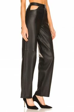 Camila Coelho Jess Leather Pant In Black -CAMILA COELHO Shop COEL WP66 V2