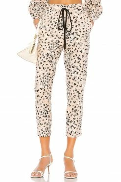 Camila Coelho Wren Pant In Tan Leopard