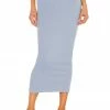 Camila Coelho Logan Midi Skirt In Baby Blue 2 Camila Coelho Logan Midi Skirt In Baby Blue -CAMILA COELHO Shop COEL WQ51 V1