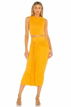 Camila Coelho Pixie Skirt In Tangerine Orange 9 Camila Coelho Pixie Skirt In Tangerine Orange -CAMILA COELHO Shop COEL WQ53 V4