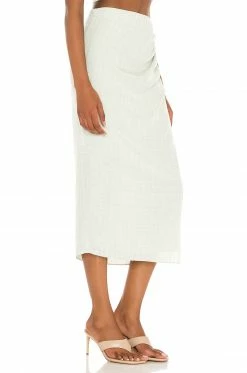 Camila Coelho Eden Midi Skirt In Sage 7 Camila Coelho Eden Midi Skirt In Sage -CAMILA COELHO Shop COEL WQ61 V2