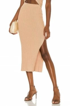 Camila Coelho Lyon Skirt In Tan
