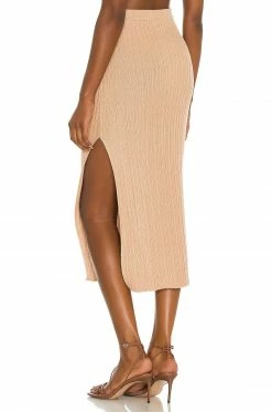 Camila Coelho Lyon Skirt In Tan -CAMILA COELHO Shop COEL WQ64 V3