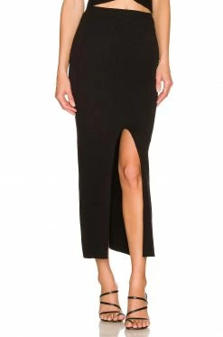 Camila Coelho Macadamia Skirt In Black