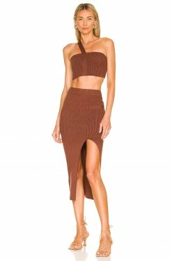 Camila Coelho Ellis Skirt In Nutmeg -CAMILA COELHO Shop COEL WQ89 V4