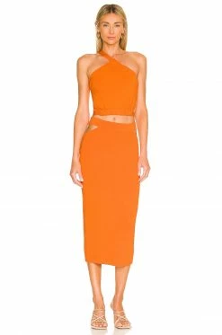 Camila Coelho Dominic Skirt In Orange -CAMILA COELHO Shop COEL WQ97 V4