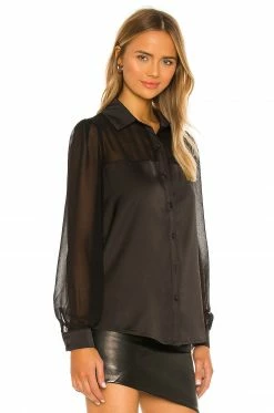 Camila Coelho Ida Top In Black -CAMILA COELHO Shop COEL WS100 V3