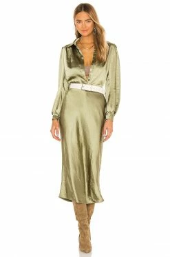 Camila Coelho Beckett Top In Sage -CAMILA COELHO Shop COEL WS101 V4