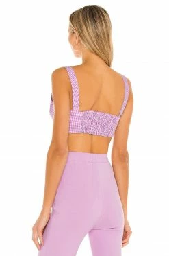 Camila Coelho Demi Crop Top In Pink Lilac 9 Camila Coelho Demi Crop Top In Pink Lilac -CAMILA COELHO Shop COEL WS115 V3