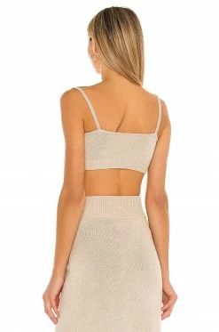 Camila Coelho Mimmi Cropped Tank In Toffee -CAMILA COELHO Shop COEL WS120 V3