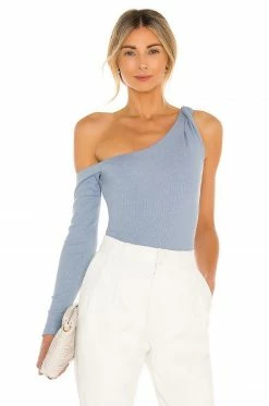 Camila Coelho Dawn Bodysuit In Baby Blue