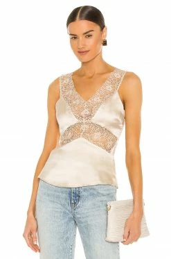 Camila Coelho Delaney Top In Champagne