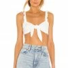 Camila Coelho Sophia Crop Top In Ivory -CAMILA COELHO Shop COEL WS128 V1
