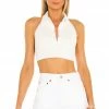 Camila Coelho Briella Crop Tank In Ivory -CAMILA COELHO Shop COEL WS130 V1