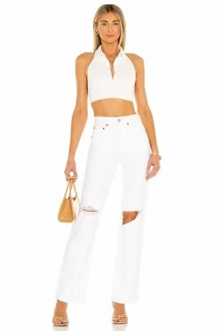 Camila Coelho Briella Crop Tank In Ivory -CAMILA COELHO Shop COEL WS130 V4