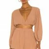 Camila Coelho Hattie Top In Taupe -CAMILA COELHO Shop COEL WS137 V1