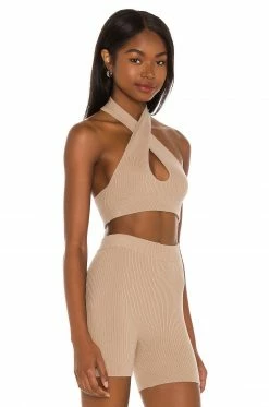 Camila Coelho Alessia Top In Taupe -CAMILA COELHO Shop COEL WS140 V2