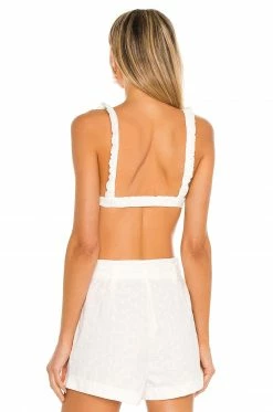Camila Coelho Dari Bralette In White -CAMILA COELHO Shop COEL WS142 V3