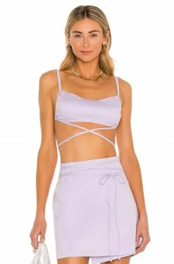 Camila Coelho Tori Bralette In Pale Lavender