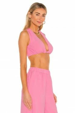 Camila Coelho Devon Crop Top In Hot Pink -CAMILA COELHO Shop COEL WS145 V2