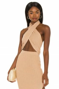 Camila Coelho Lyon Top In Tan