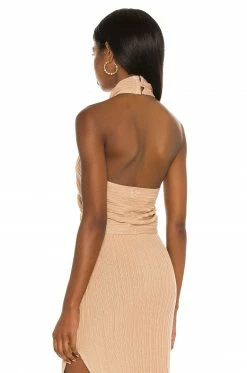 Camila Coelho Lyon Top In Tan -CAMILA COELHO Shop COEL WS147 V3