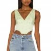 Camila Coelho Trudy Bustier In Sage Delilah -CAMILA COELHO Shop COEL WS150 V1