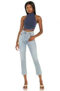 Camila Coelho Adona Top In Stormy Blue -CAMILA COELHO Shop COEL WS163 V4