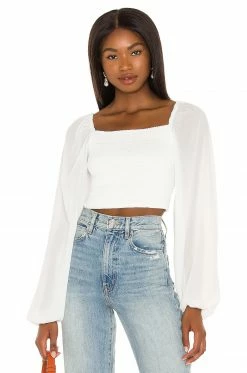 Camila Coelho Poesia Top In White