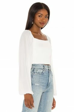 Camila Coelho Poesia Top In White -CAMILA COELHO Shop COEL WS164 V2