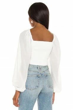 Camila Coelho Poesia Top In White -CAMILA COELHO Shop COEL WS164 V3