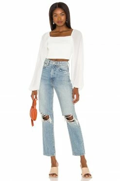 Camila Coelho Poesia Top In White -CAMILA COELHO Shop COEL WS164 V4