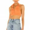 Camila Coelho Maddie Top In Peach