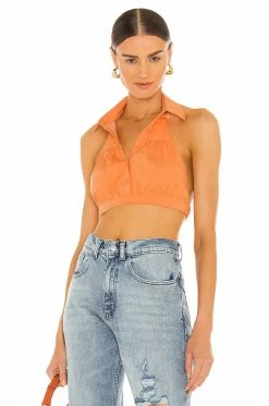 Camila Coelho Maddie Top In Peach