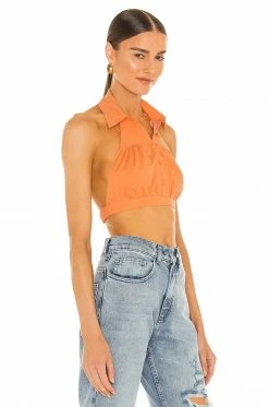 Camila Coelho Maddie Top In Peach 7 Camila Coelho Maddie Top In Peach -CAMILA COELHO Shop COEL WS165 V2